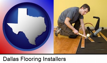a hardwood flooring installer in Dallas, TX