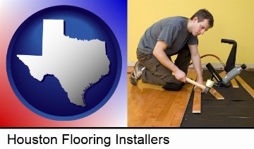 a hardwood flooring installer in Houston, TX