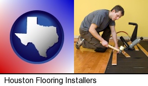 Houston, Texas - a hardwood flooring installer