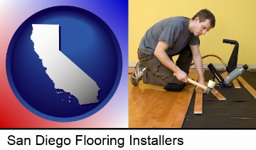 a hardwood flooring installer in San Diego, CA