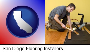 San Diego, California - a hardwood flooring installer