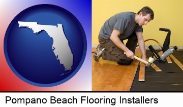 a hardwood flooring installer in Pompano Beach, FL